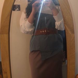 Belts accentuate the waist